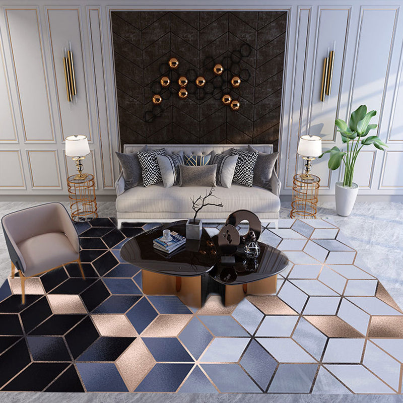 BowLift | New geometric carpet multicolor polyester carpet pet-friendly stain-resistant indoor carpet for living room