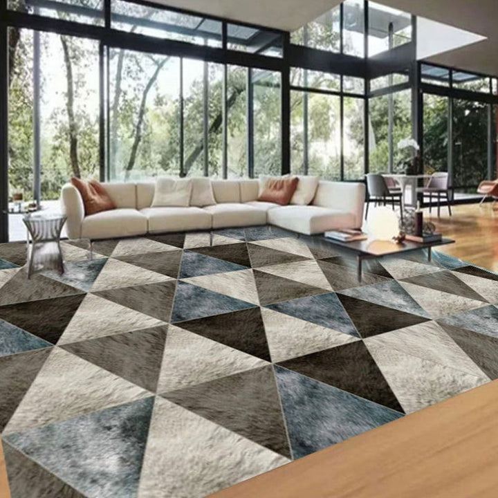 BowLift | New geometric carpet multicolor polyester carpet pet-friendly stain-resistant indoor carpet for living room