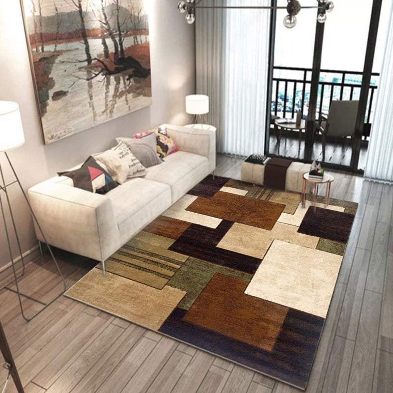 BowLift | New geometric carpet multicolor polyester carpet pet-friendly stain-resistant indoor carpet for living room