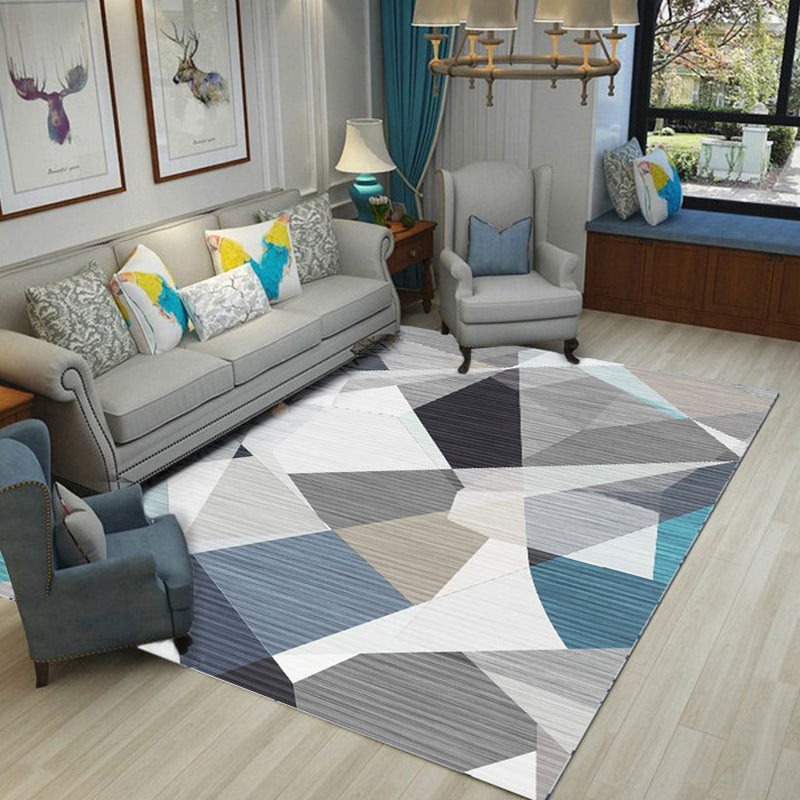 BowLift | New geometric carpet multicolor polyester carpet pet-friendly stain-resistant indoor carpet for living room