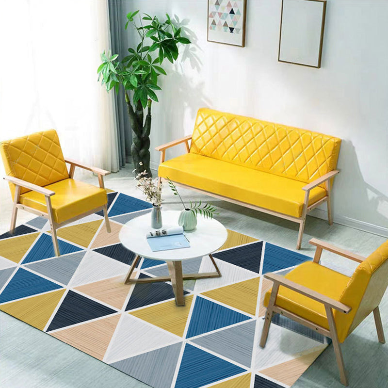 BowLift | New geometric carpet multicolor polyester carpet pet-friendly stain-resistant indoor carpet for living room