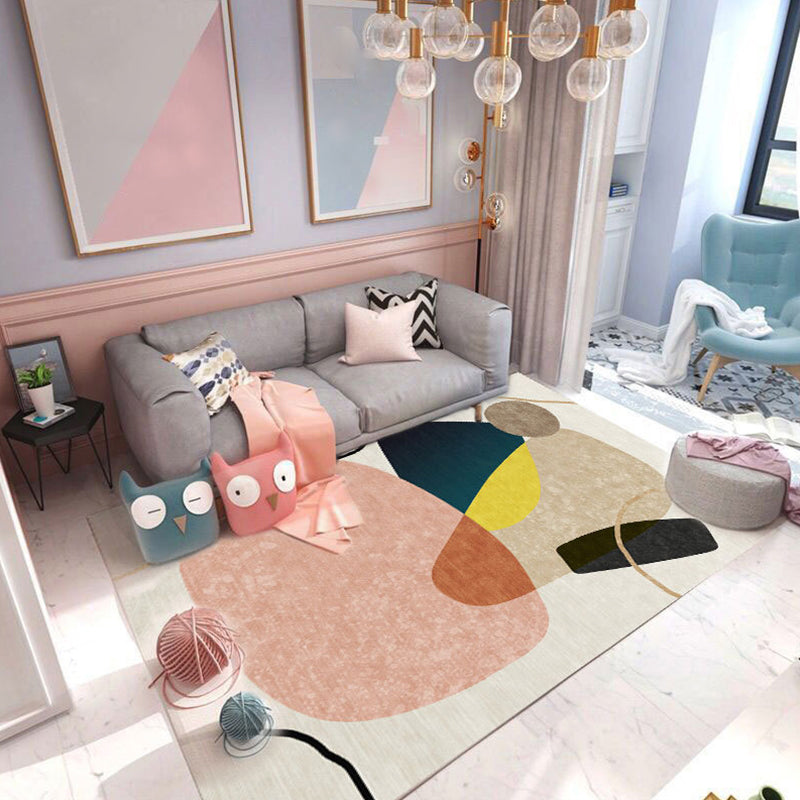 BowLift | New geometric carpet multicolor polyester carpet pet-friendly stain-resistant indoor carpet for living room