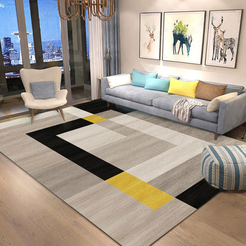 BowLift | New geometric carpet multicolor polyester carpet pet-friendly stain-resistant indoor carpet for living room