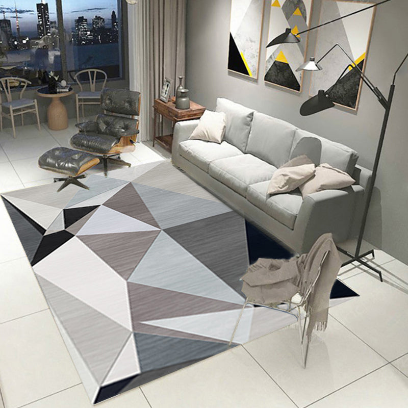 BowLift | New geometric carpet multicolor polyester carpet pet-friendly stain-resistant indoor carpet for living room