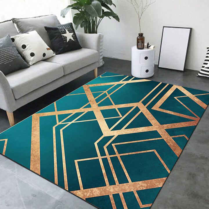 BowLift | New geometric carpet multicolor polyester carpet pet-friendly stain-resistant indoor carpet for living room