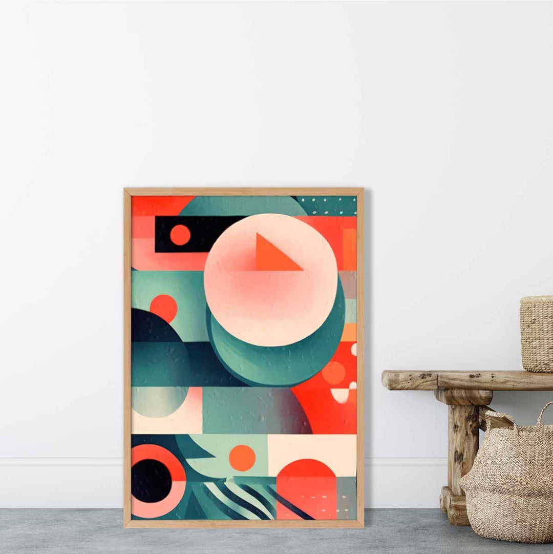 Abstract Colorful Pastel Shapes Art Print No. 4 | Bowlift