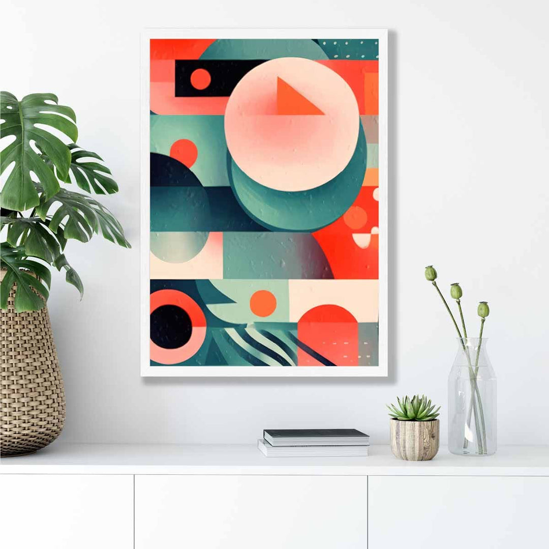 Abstract Colorful Pastel Shapes Art Print No. 4 | Bowlift