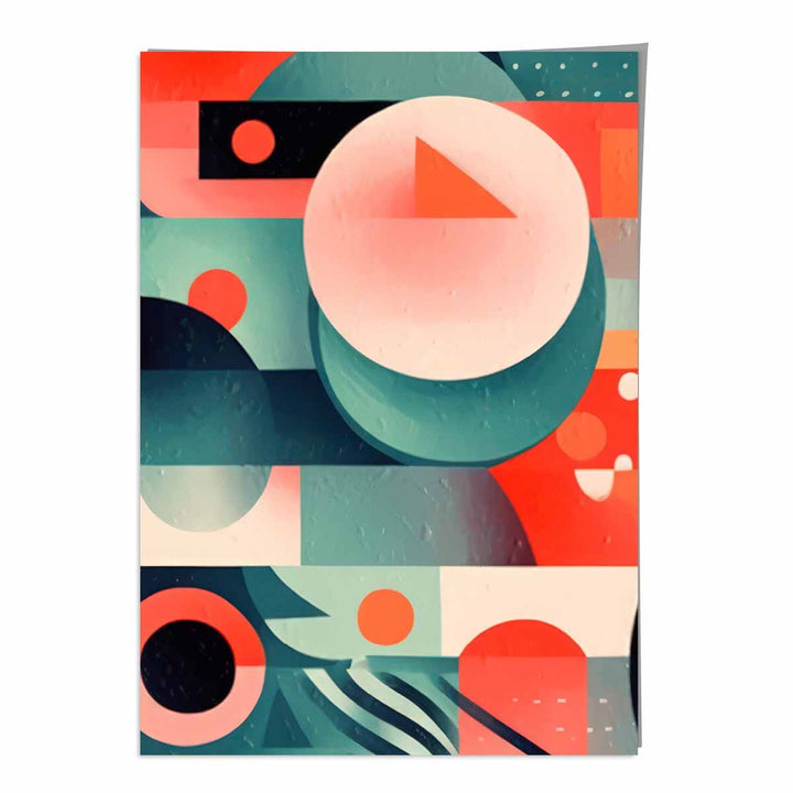 Abstract Colorful Pastel Shapes Art Print No. 4 | Bowlift