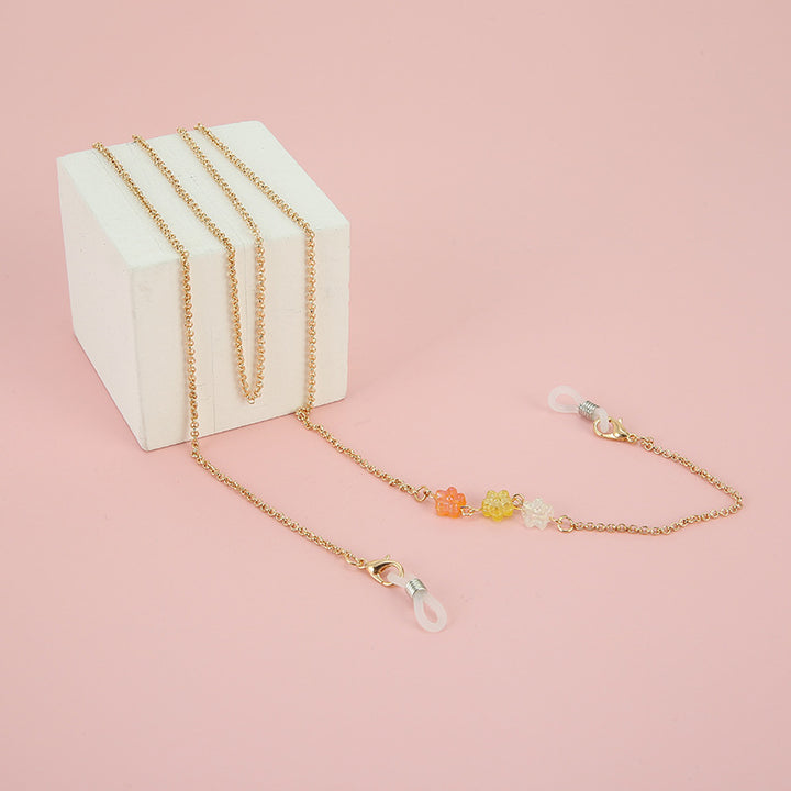 Elegant Gold-Linked Eyewear Chain Bowlift