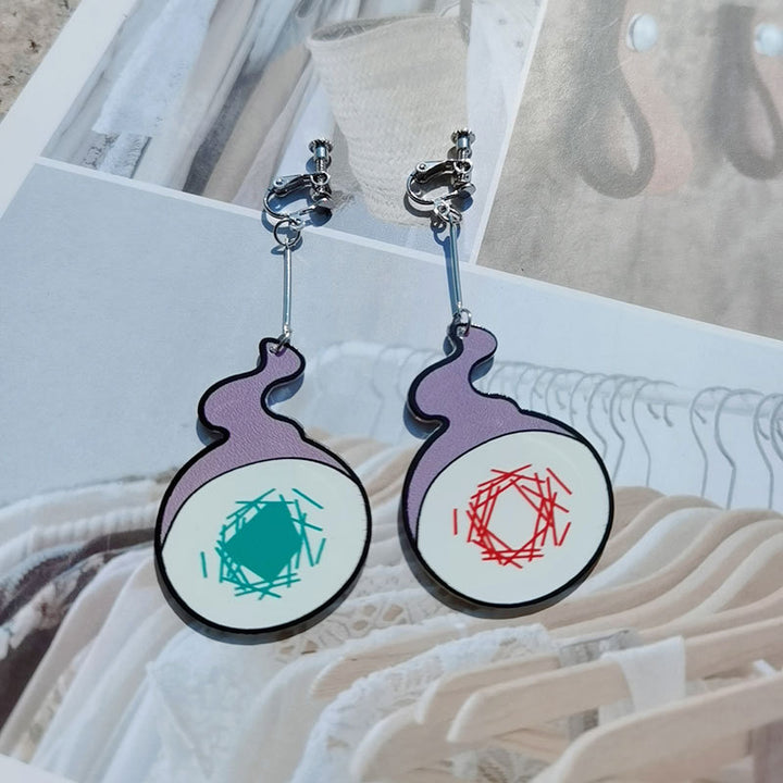Playful Potion Bottle Dangle Earrings Bowlift