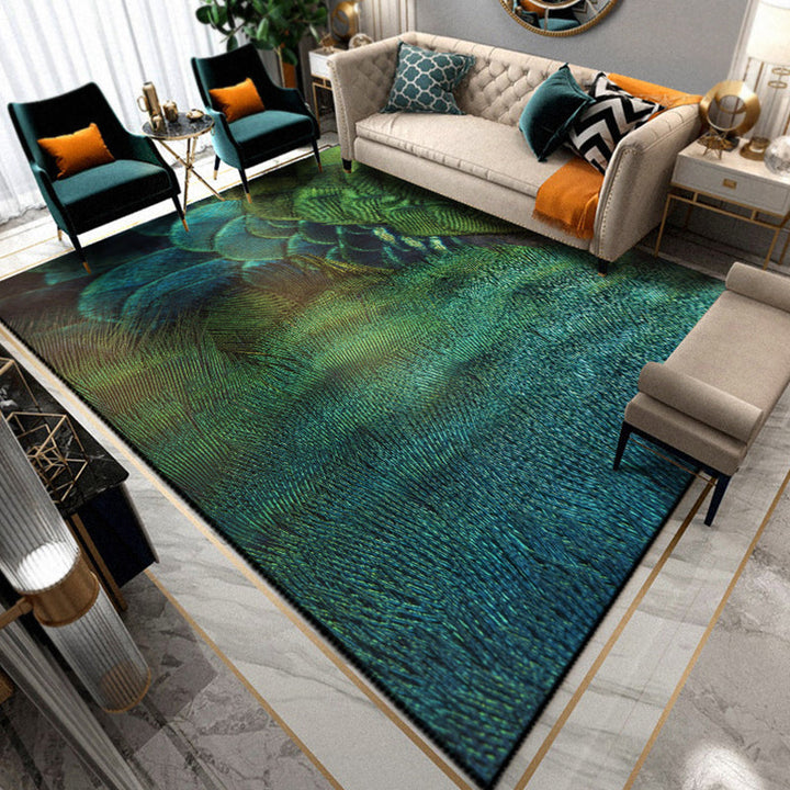 BowLift | Multicolored Living Room Rug Unique Animal Print Rug Polypropylene Pet Friendly Washable Area Rug