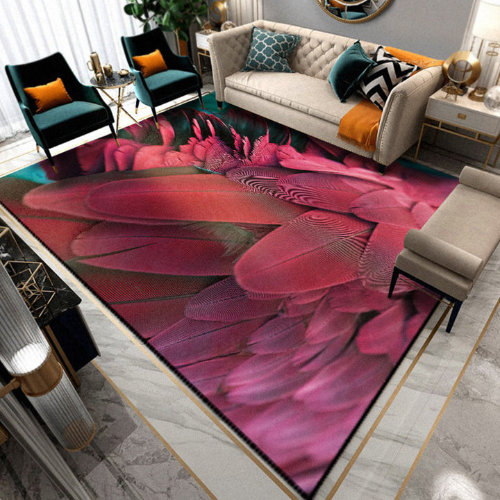 BowLift | Multicolored Living Room Rug Unique Animal Print Rug Polypropylene Pet Friendly Washable Area Rug