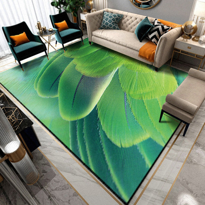 BowLift | Multicolored Living Room Rug Unique Animal Print Rug Polypropylene Pet Friendly Washable Area Rug