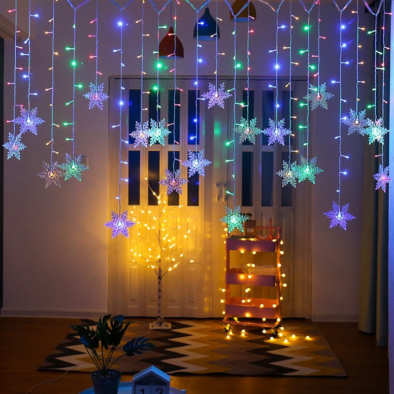 BowLift | Curtain Snowflake LED String Lights