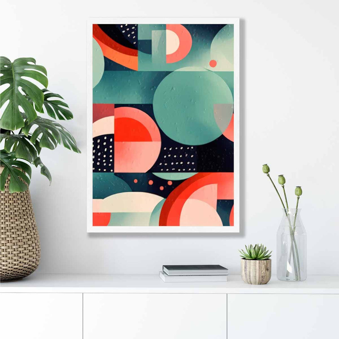 Abstract Colorful Pastel Shapes Art Print No. 6 | Bowlift