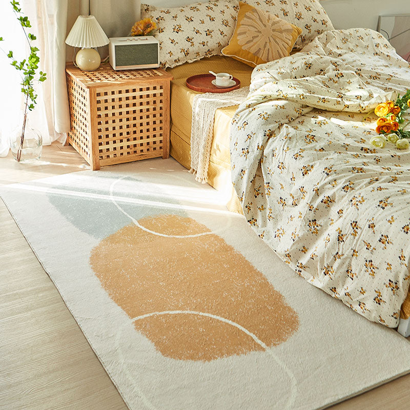 BowLift | Beautiful color-block rug Multicolored Synthetic Indoor Rug Non-slip backing Pet-friendly rug for room decoration