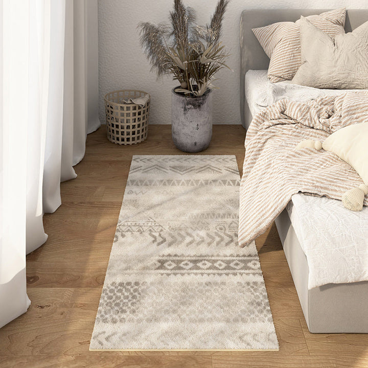 BowLift | Multicolored Bedroom Rug Ethnic Geometric Rug Polypropylene Pet Friendly Washable Indoor Rug