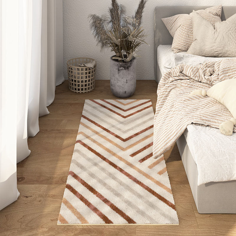 BowLift | Multicolored Bedroom Rug Ethnic Geometric Rug Polypropylene Pet Friendly Washable Indoor Rug