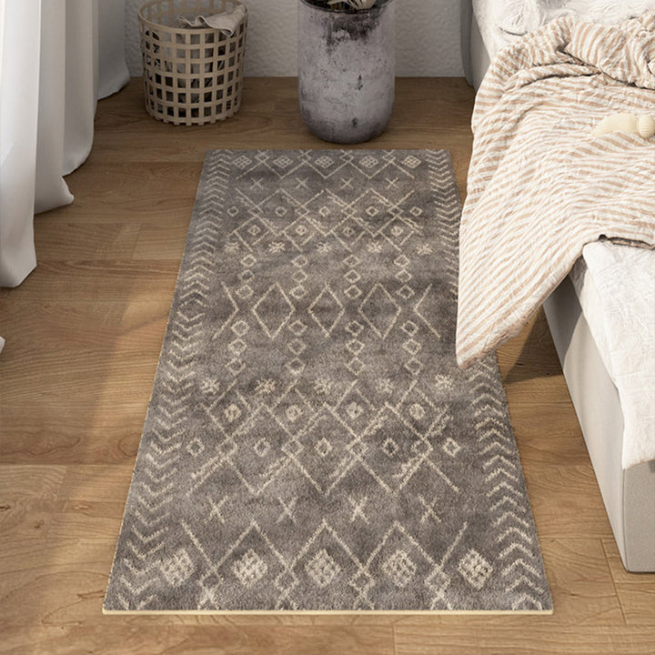 BowLift | Multicolored Bedroom Rug Ethnic Geometric Rug Polypropylene Pet Friendly Washable Indoor Rug