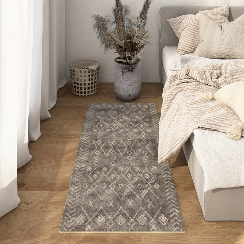 BowLift | Multicolored Bedroom Rug Ethnic Geometric Rug Polypropylene Pet Friendly Washable Indoor Rug
