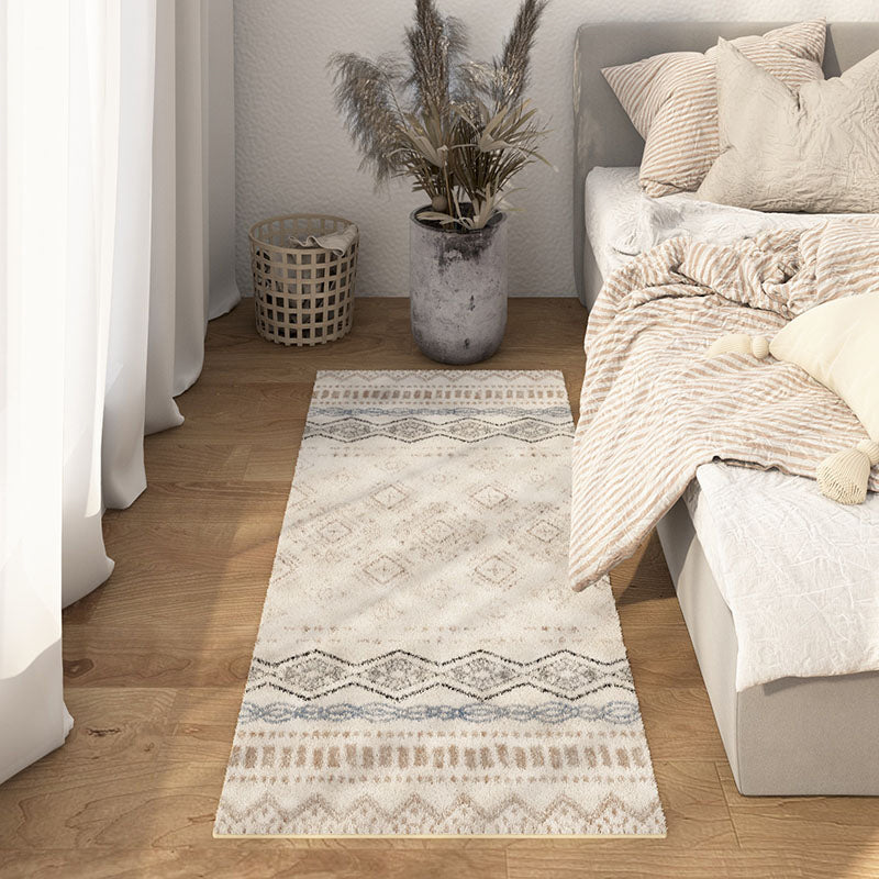 BowLift | Multicolored Bedroom Rug Ethnic Geometric Rug Polypropylene Pet Friendly Washable Indoor Rug