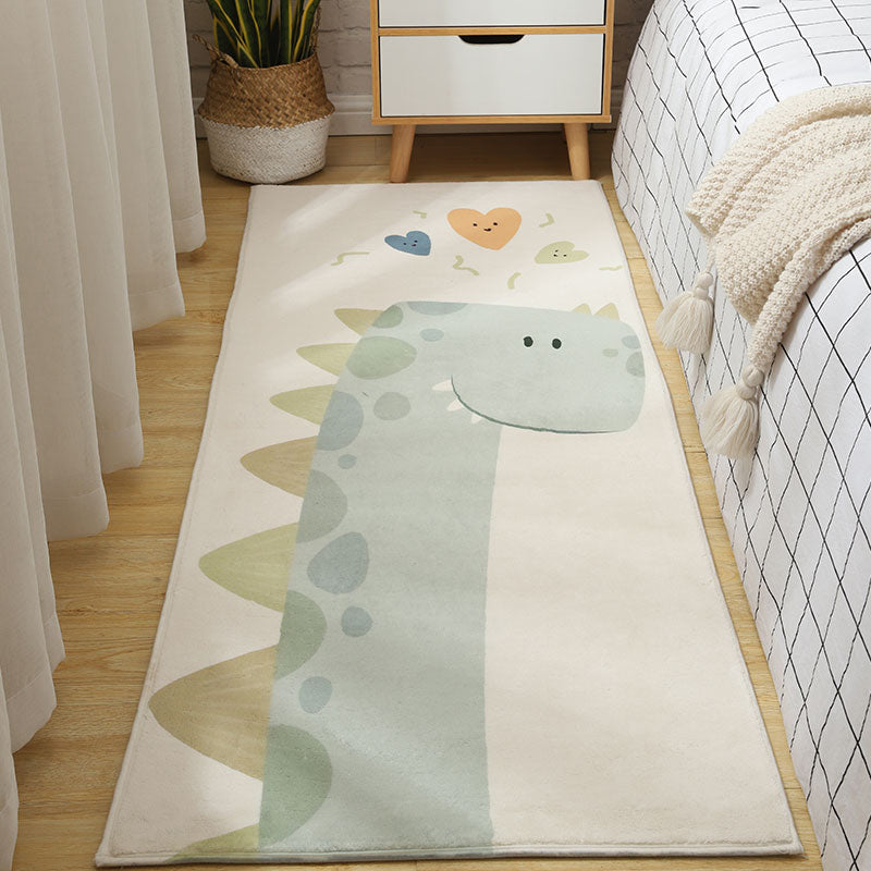 BowLift | Simple Animal Print Rug Multicolored Cute Indoor Rug Synthetic Non-Slip Back Stain Resistant Rug for Room