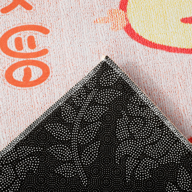 BowLift | Beautiful children's room carpet Multicolored animal print area rug polypropylene non-slip backing easy-care carpet