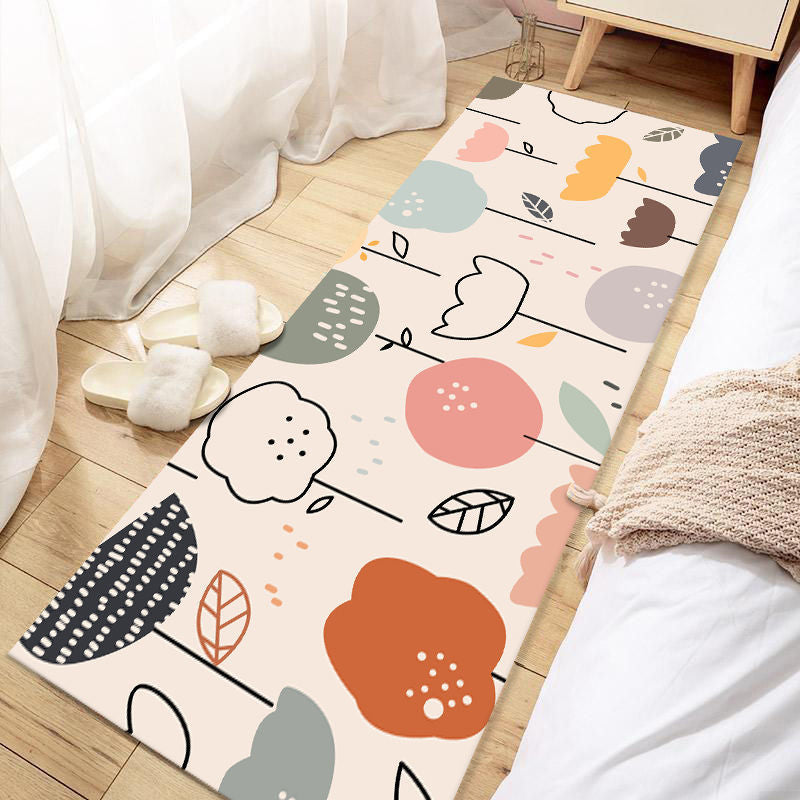 BowLift | Casual Love Rug Multicolor Animal Print Indoor Rug Synthetic Non-Slip Backing Washable Rug for Bedroom
