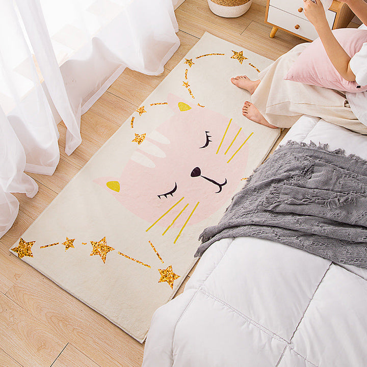 BowLift | Modern children's room carpet Multicolor Cartoon pattern area rug Polyester non-slip stain-resistant rug