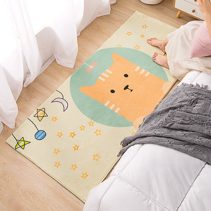 BowLift | Modern children's room carpet Multicolor Cartoon pattern area rug Polyester non-slip stain-resistant rug