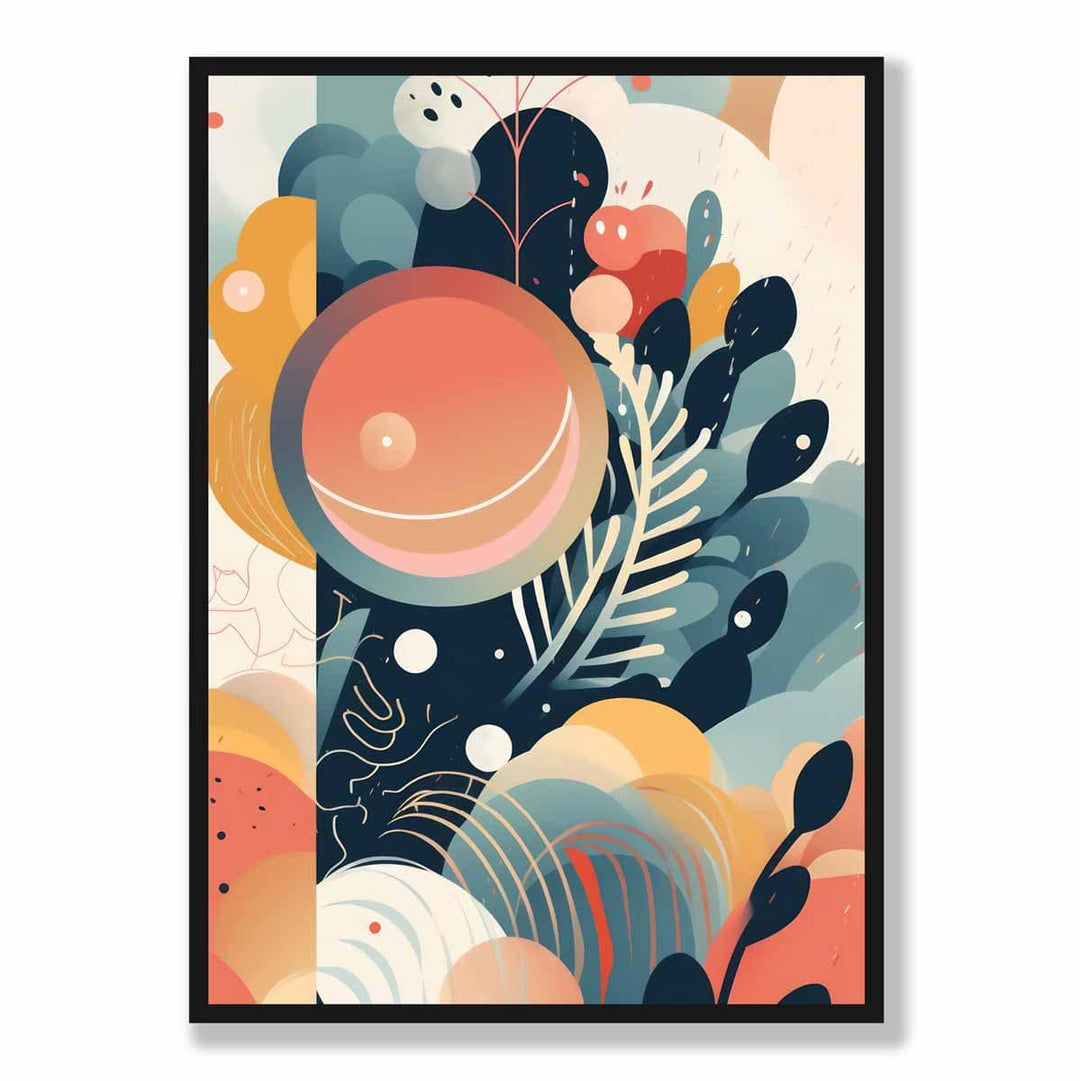 Abstract Colorful Pastel Flower Art Print No. 1 | Bowlift