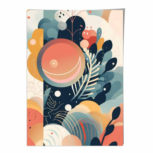 Abstract Colorful Pastel Flower Art Print No. 1 | Bowlift