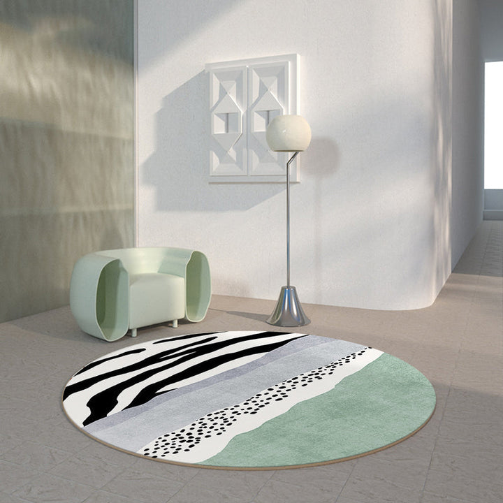 BowLift | Luxurious Living Room Carpet Multicolored Color Block Area Rug Polypropylene Non-Slip Pet-Friendly Rug