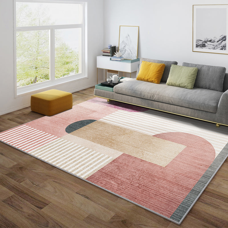 BowLift | Creative decorative carpet Multicolored abstract print carpet Polypropylene non-slip backing pet-friendly carpet