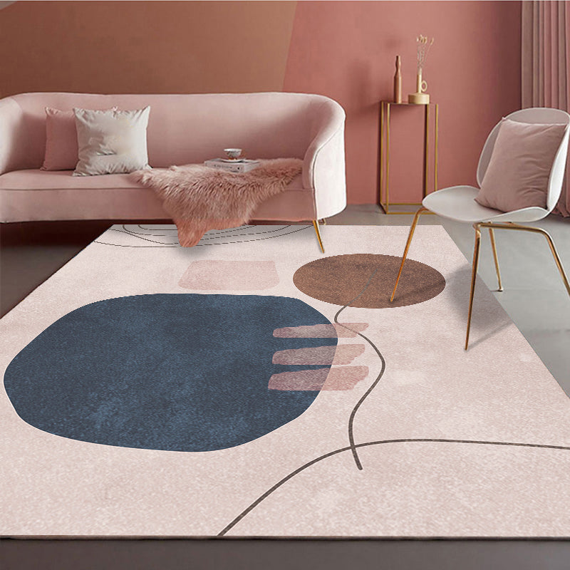 BowLift | Morandi color new carpet polyester geometric pattern indoor carpet non-slip pet-friendly washable rug for the living room