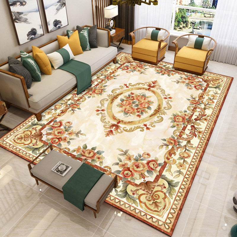 BowLift | Luxury Southwest Rug Multicolored Floral Print Rug Pet-Friendly Easy to Care Washable Rug for the Living Room