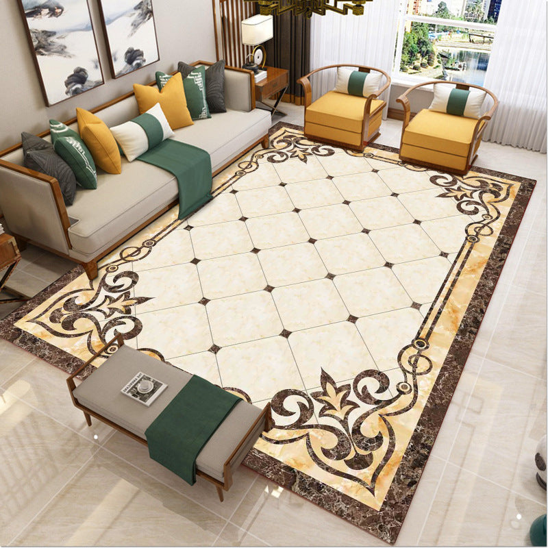 BowLift | Luxury Southwest Rug Multicolored Floral Print Rug Pet-Friendly Easy to Care Washable Rug for the Living Room