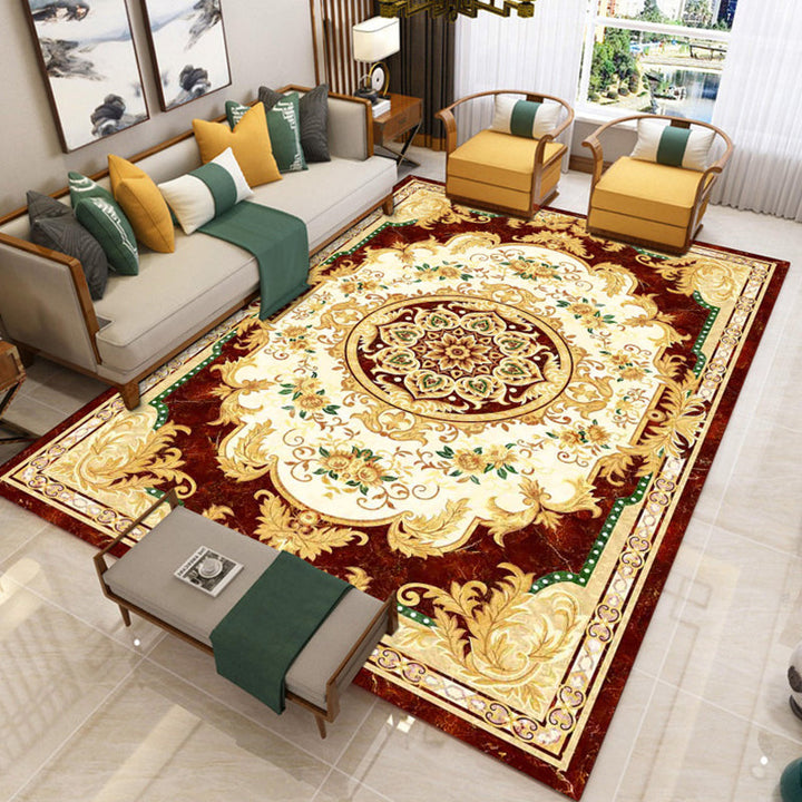 BowLift | Luxury Southwest Rug Multicolored Floral Print Rug Pet-Friendly Easy to Care Washable Rug for the Living Room