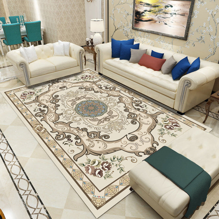 BowLift | Antique patterned rug multicolored polypropylene indoor rug easy care washable rug for living room