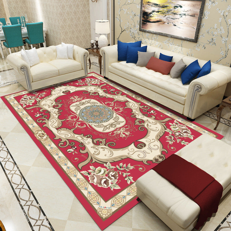 BowLift | Antique patterned rug multicolored polypropylene indoor rug easy care washable rug for living room