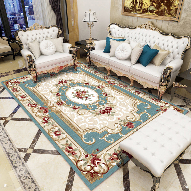BowLift | Antique patterned rug multicolored polypropylene indoor rug easy care washable rug for living room