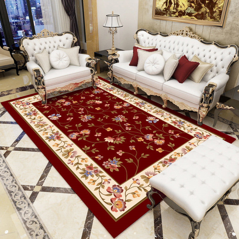 BowLift | Antique patterned rug multicolored polypropylene indoor rug easy care washable rug for living room