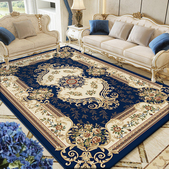 BowLift | Multicolored Living Room Carpet Olden Floral Pattern Carpet Polyester Easy Care Machine Washable Indoor Carpet