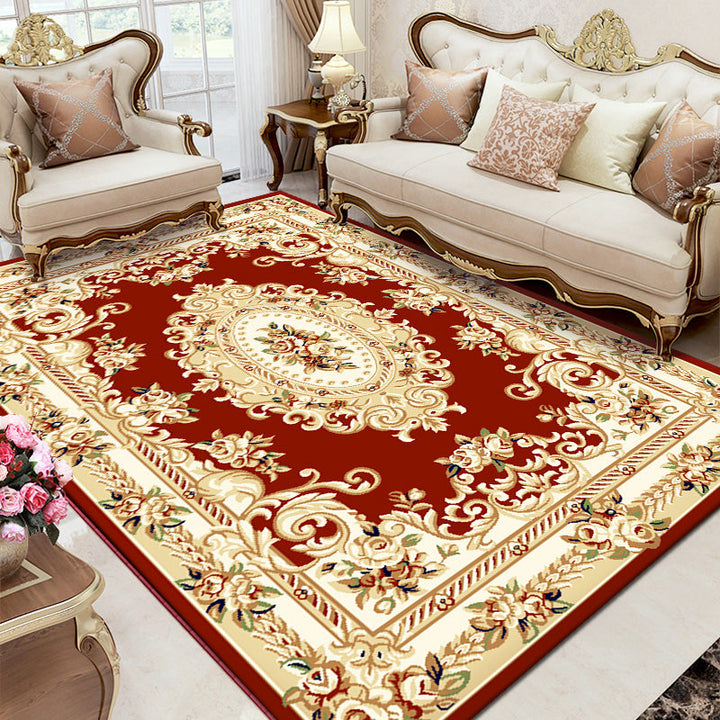 BowLift | Multicolored Living Room Carpet Olden Floral Pattern Carpet Polyester Easy Care Machine Washable Indoor Carpet