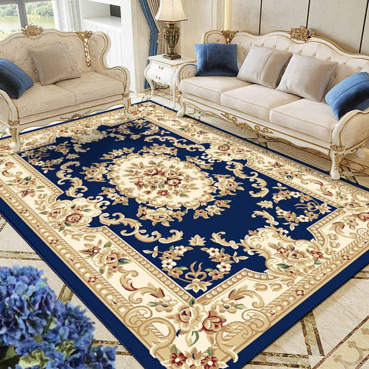 BowLift | Multicolored Living Room Carpet Olden Floral Pattern Carpet Polyester Easy Care Machine Washable Indoor Carpet