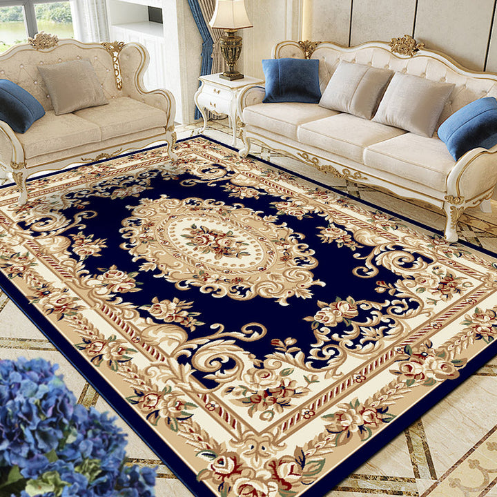 BowLift | Multicolored Living Room Carpet Olden Floral Pattern Carpet Polyester Easy Care Machine Washable Indoor Carpet