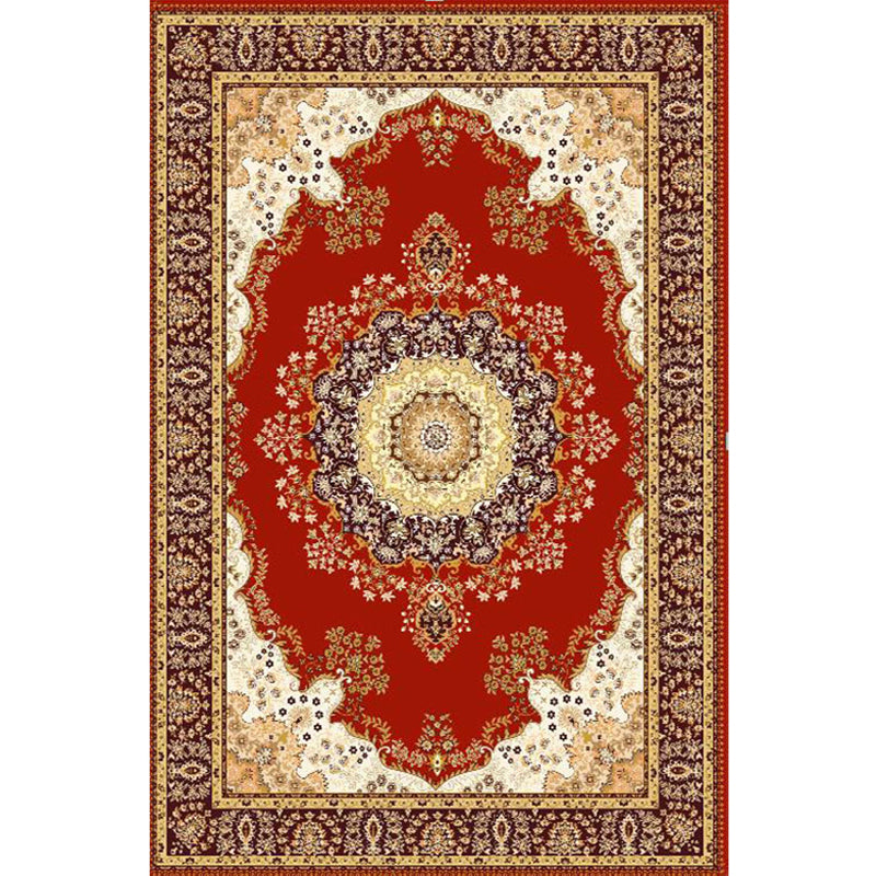 BowLift | Vintage Multicolored Floral Carpet Polyester Western Area Rug Non-Slip Pet-Friendly Easy-Care Rug for Home Decor