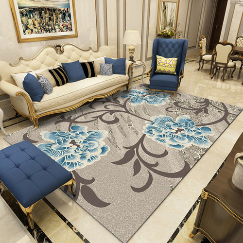 BowLift | Indian Living Room Rug Multicolored Geometric Pattern Indoor Rug Polyester Pet Friendly Washable Rug
