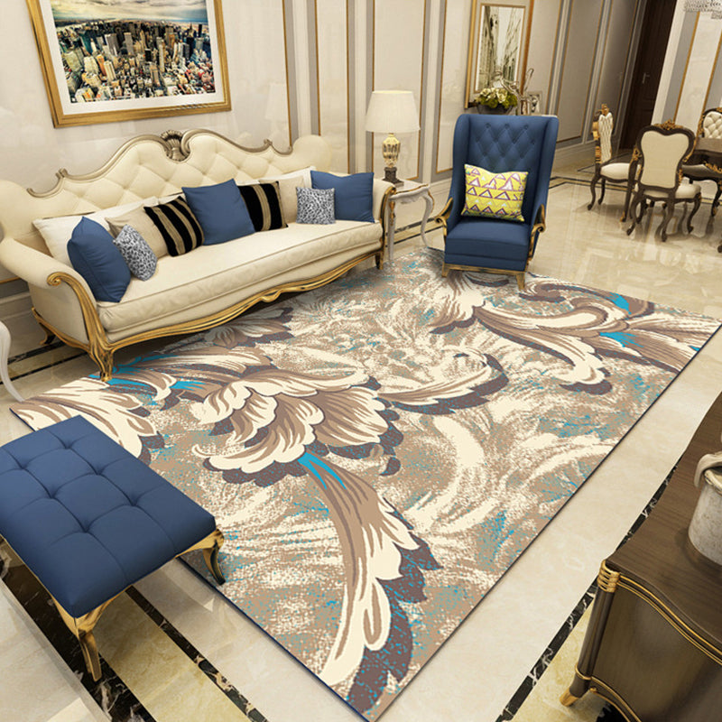 BowLift | Indian Living Room Rug Multicolored Geometric Pattern Indoor Rug Polyester Pet Friendly Washable Rug