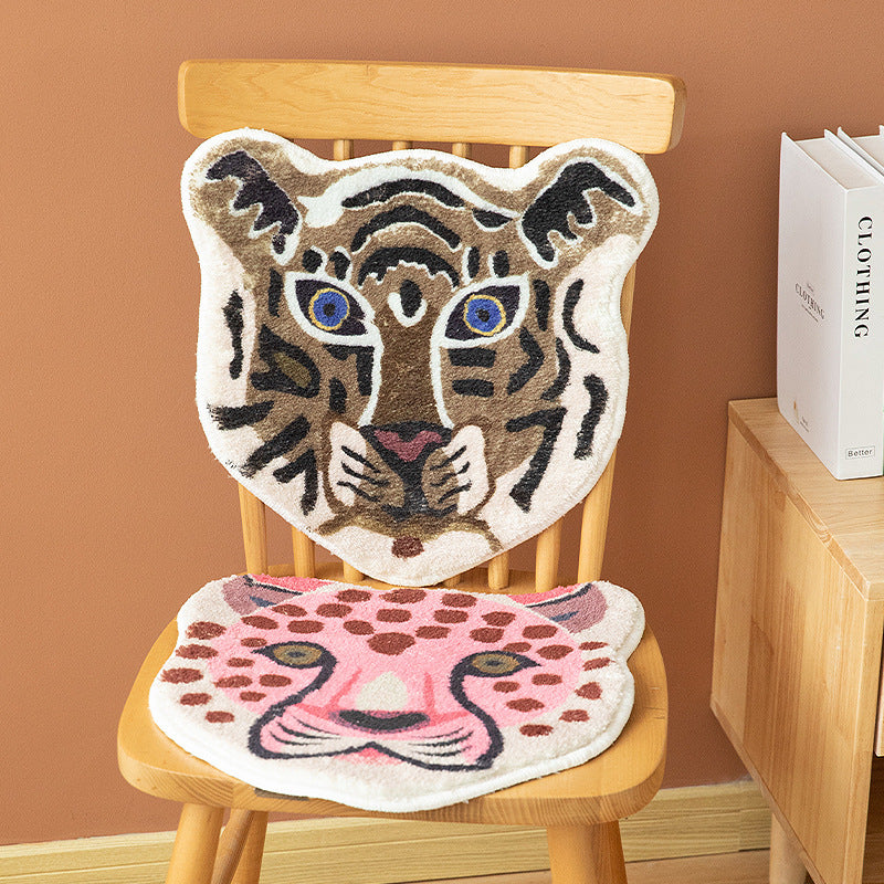 Round microfiber coasters with cute animal motifs and non-slip backing Bowlift